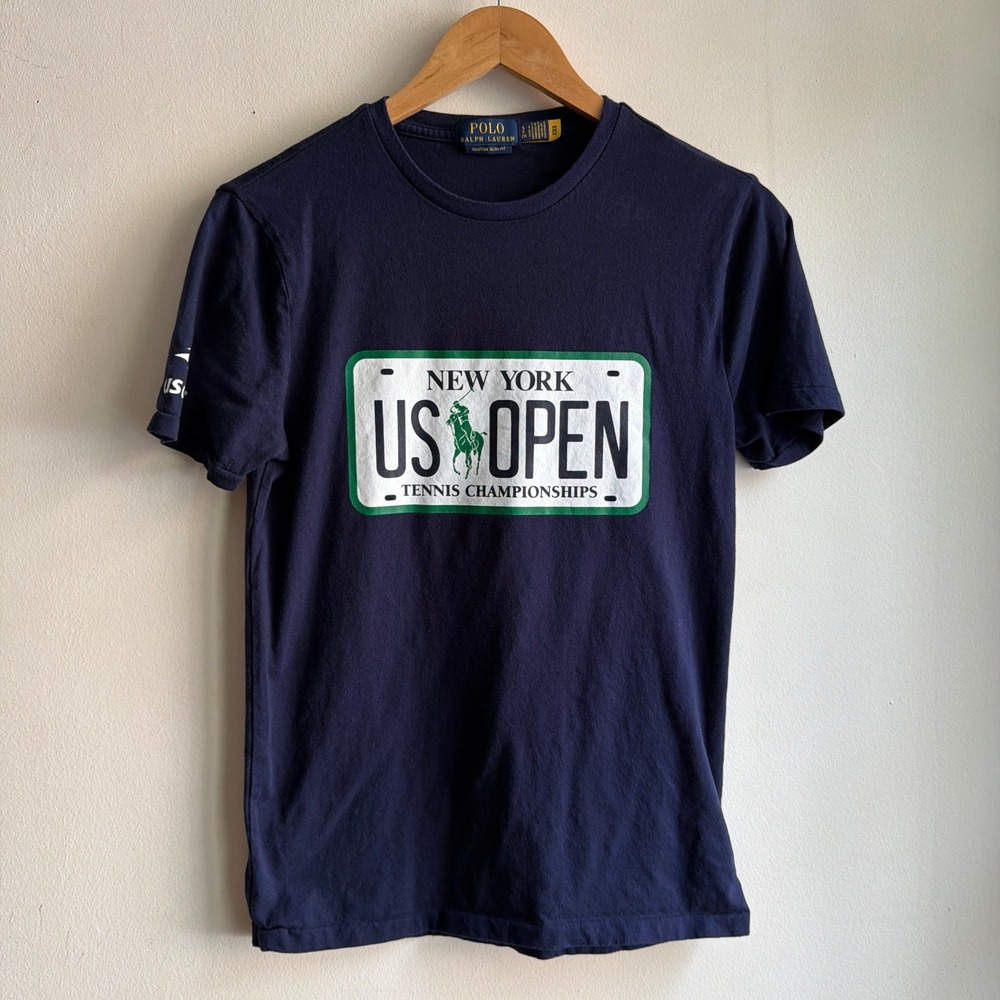 Polo Ralph Lauren US Open Tennis Graphic Tee Navy Blue Small